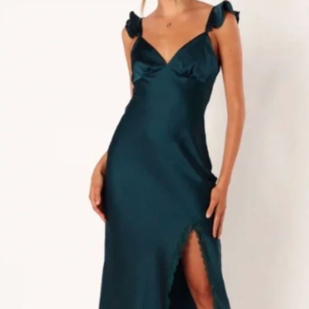 Petal & Pup Teal Midi Dress